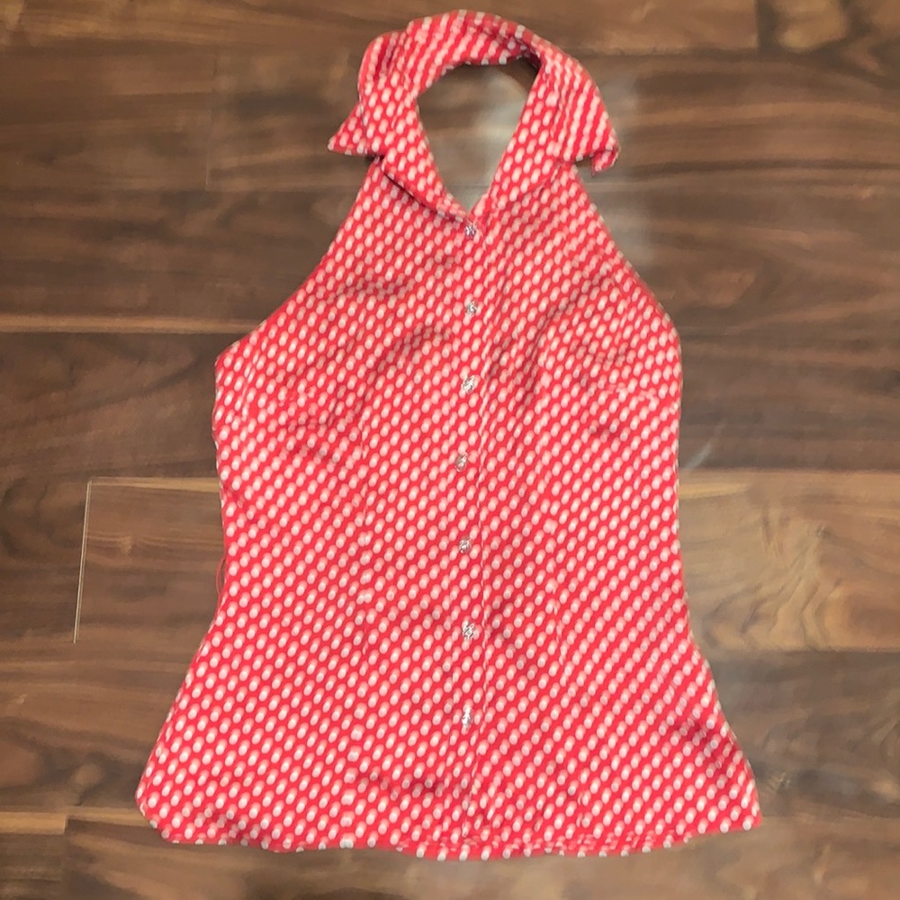 2 FOR $10 Silk Halter Printed Bebe Top